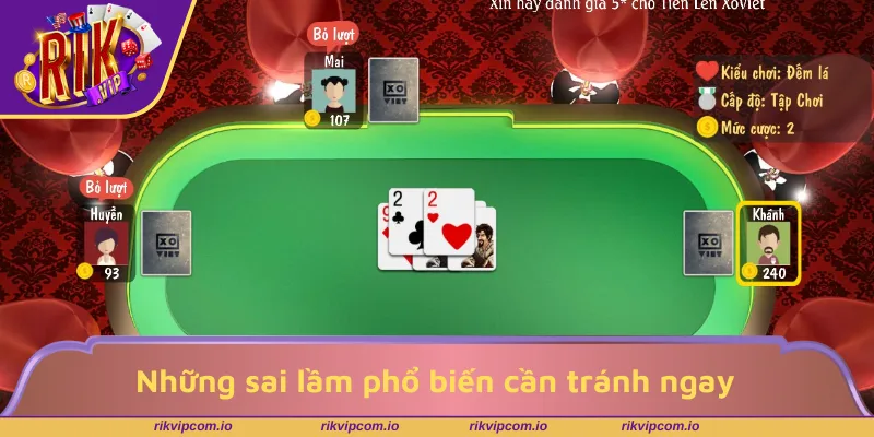Những sai lầm phổ biến cần tránh ngay